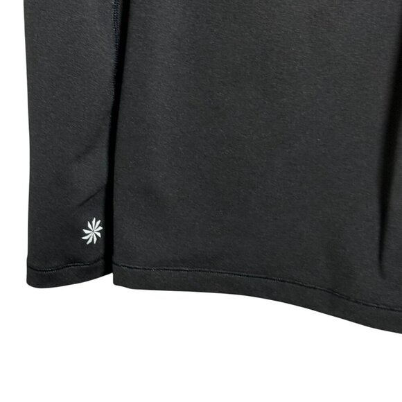 Athleta Black Racerback Tank Top 1X Womens Activewear Lightweight & Breathable - Picture 2 of 7